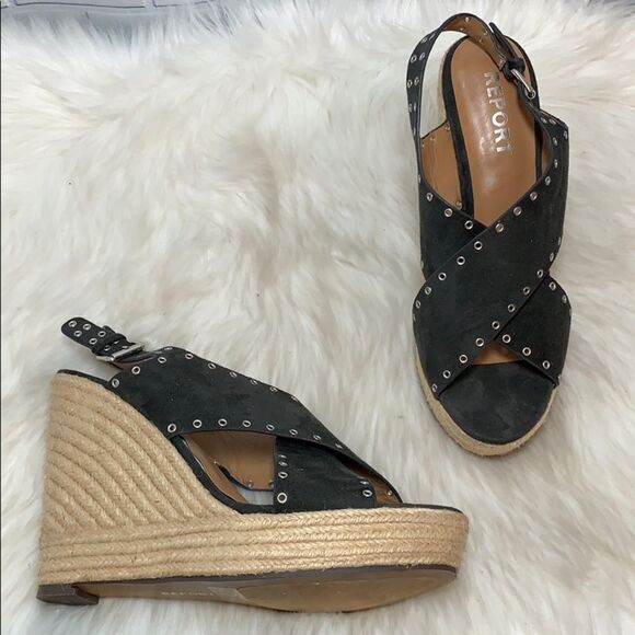 Nordstrom Report Caden Espadrille Wedges Sz 11 - Picture 1 of 6